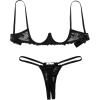 image:imageAvidlove Lingerie Set For Women Lace Bra and Panty Set Sexy Underwire Lingerie SetBlack