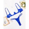 image:imageAvidlove Lingerie Set For Women Lace Bra and Panty Set Sexy Underwire Lingerie SetBlue