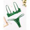 image:imageAvidlove Lingerie Set For Women Lace Bra and Panty Set Sexy Underwire Lingerie SetGreen