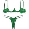 image:imageAvidlove Lingerie Set For Women Lace Bra and Panty Set Sexy Underwire Lingerie SetGreen