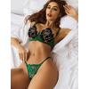 image:imageAvidlove Lingerie Set For Women Lace Bra and Panty Set Sexy Underwire Lingerie SetGreen