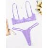 image:imageAvidlove Lingerie Set For Women Lace Bra and Panty Set Sexy Underwire Lingerie SetLilac