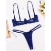 image:imageAvidlove Lingerie Set For Women Lace Bra and Panty Set Sexy Underwire Lingerie SetNavy Blue