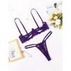 image:imageAvidlove Lingerie Set For Women Lace Bra and Panty Set Sexy Underwire Lingerie SetPurple