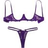 image:imageAvidlove Lingerie Set For Women Lace Bra and Panty Set Sexy Underwire Lingerie SetPurple