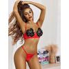 image:imageAvidlove Lingerie Set For Women Lace Bra and Panty Set Sexy Underwire Lingerie SetRed