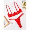 image:imageAvidlove Lingerie Set For Women Lace Bra and Panty Set Sexy Underwire Lingerie SetRed