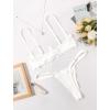 image:imageAvidlove Lingerie Set For Women Lace Bra and Panty Set Sexy Underwire Lingerie SetWhite