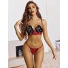 image:imageAvidlove Lingerie Set For Women Lace Bra and Panty Set Sexy Underwire Lingerie SetWine Red