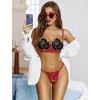 image:imageAvidlove Lingerie Set For Women Lace Bra and Panty Set Sexy Underwire Lingerie SetWine Red