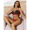 image:imageAvidlove Lingerie Set For Women Lace Bra and Panty Set Sexy Underwire Lingerie SetWine Red