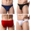 image:imageAvidlove Mens Bikini Underwear Low Rise Briefs Microfiber Underpants 4 PackBlackWhiteRedNavy Blue