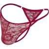image:imageAvidlove Mens Lace Thong Sexy Low Rise Tback Gstring Comfortable Mens Thong Underwear 14 PackDark Red