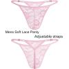 image:imageAvidlove Mens Lace Thong Sexy Low Rise Tback Gstring Comfortable Mens Thong Underwear 14 PackPink