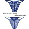 image:imageAvidlove Mens Lace Thong Sexy Low Rise Tback Gstring Comfortable Mens Thong Underwear 14 PackSky Blue