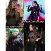 image:imageAvidlove Mesh Top for Women Long Sleeve See Through Shirt Mock Neck Sheer Blouse Clubwear Party XS3XL1black