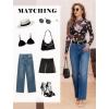 image:imageAvidlove Mesh Top for Women Long Sleeve See Through Shirt Mock Neck Sheer Blouse Clubwear Party XS3XLBf298