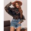 image:imageAvidlove Mesh Top for Women Long Sleeve See Through Shirt Mock Neck Sheer Blouse Clubwear Party XS3XLKt91