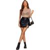 image:imageAvidlove Mesh Top for Women Long Sleeve See Through Shirt Mock Neck Sheer Blouse Clubwear Party XS3XLZlight Tanrhinestone 