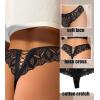 image:imageAvidlove Panties for Women Lace Thongs Cross Back Tanga Sexy Cheeky Low Waist Bikinis UnderwearBlack