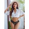 image:imageAvidlove Panties for Women Lace Thongs Cross Back Tanga Sexy Cheeky Low Waist Bikinis UnderwearBlackred