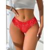 image:imageAvidlove Panties for Women Lace Thongs Cross Back Tanga Sexy Cheeky Low Waist Bikinis UnderwearBlackred