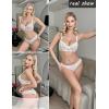 image:imageAvidlove Panties for Women Lace Thongs Cross Back Tanga Sexy Cheeky Low Waist Bikinis UnderwearBlackwhitegreenlight Purple