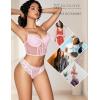 image:imageAvidlove Panties for Women Lace Thongs Cross Back Tanga Sexy Cheeky Low Waist Bikinis UnderwearBlackwhitepinklight Purple