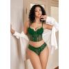 image:imageAvidlove Panties for Women Lace Thongs Cross Back Tanga Sexy Cheeky Low Waist Bikinis UnderwearGreen