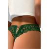 image:imageAvidlove Panties for Women Lace Thongs Cross Back Tanga Sexy Cheeky Low Waist Bikinis UnderwearGreen