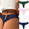 image:imageAvidlove Panties for Women Lace Thongs Cross Back Tanga Sexy Cheeky Low Waist Bikinis UnderwearNavy Bluewhitegreenpink