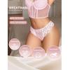 image:imageAvidlove Panties for Women Lace Thongs Cross Back Tanga Sexy Cheeky Low Waist Bikinis UnderwearPink