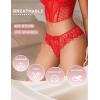 image:imageAvidlove Panties for Women Lace Thongs Cross Back Tanga Sexy Cheeky Low Waist Bikinis UnderwearRed