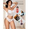 image:imageAvidlove Panties for Women Lace Thongs Cross Back Tanga Sexy Cheeky Low Waist Bikinis UnderwearWhite