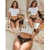 image:imageAvidlove Panties for Women Sexy Cheeky Underwear Criss Cross Lace Hipster PantyBlack