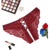 image:imageAvidlove Panties for Women Sexy Cheeky Underwear Criss Cross Lace Hipster PantyBlack burgundy pink