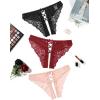 image:imageAvidlove Panties for Women Sexy Cheeky Underwear Criss Cross Lace Hipster PantyBlack burgundy pink