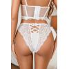image:imageAvidlove Panties for Women Sexy Cheeky Underwear Criss Cross Lace Hipster PantyBlack white