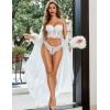 image:imageAvidlove Panties for Women Sexy Cheeky Underwear Criss Cross Lace Hipster PantyWhite