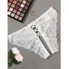 image:imageAvidlove Panties for Women Sexy Cheeky Underwear Criss Cross Lace Hipster PantyWhite