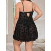 image:imageAvidlove Plus Size Lingerie for Women Sexy Lingerie Dress Lace Babydoll Lingerie VNeck Open Front Strap NightdressBlack Butterfly
