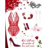 image:imageAvidlove Sexy Lingerie for Women Deep V Teddy Sheer Lace Bodysuit Snap Crotch One Piece BabydollBred
