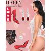 image:imageAvidlove Sexy Lingerie for Women Deep V Teddy Sheer Lace Bodysuit Snap Crotch One Piece BabydollBwhite