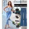 image:imageAvidlove Sexy Lingerie for Women Lace Teddy Bodysuit Deep V Cut Out Babydoll One Piece lingerieBlue
