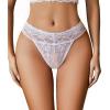 image:imageAvidlove Sexy Panties for Women Lace Cheeky Underwear Low Rise T Back Hipster Thong 13 PackWhite