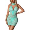 image:imageAvidlove Women Babydoll Lingerie Lace Chemise Halter Nightwear Teddy DressBright Green
