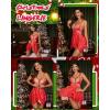 image:imageAvidlove Women Lace Lingerie Front Closure Babydoll V Neck Nightwear Sexy Chemise NightieChristmas Red