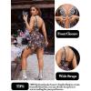 image:imageAvidlove Women Lace Lingerie Front Closure Babydoll V Neck Nightwear Sexy Chemise NightieHalloween Print
