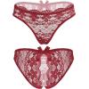 image:imageAvidlove Women Lace Panties Floral Lace Briefs Sexy Hollow Out Bow Underwear 14 PackWine Red