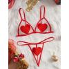 image:imageAvidlove Women Lingerie Set Sexy Bra and Panty Sets Heart Lingerie 2 Piece LingerieCarmine Red